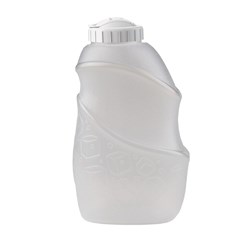 Garrafa de geladeira de plastico 2lts transparente tampa branca cx:024