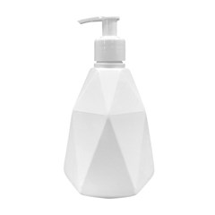 Saboneteira de plastico 500ml diamante branca      cx:060