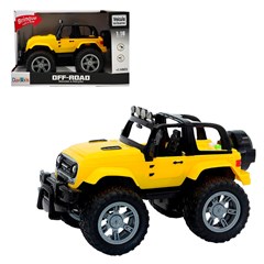 Carro jipe off road friccao 13cm c/luz e som cx:012