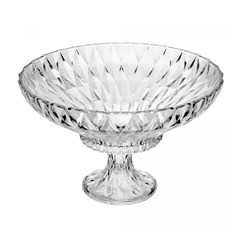 Centro de mesa de cristal com pe diamond 32c cx:004