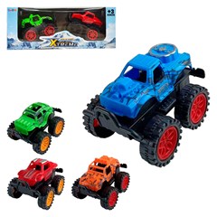 Carrinho pickup 4x4 c/2 friccao 7cm ref dty0 cx:048