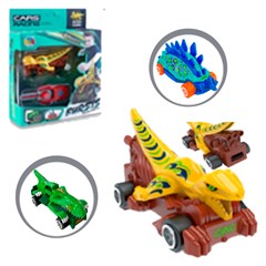 Carro dinossauro c/ chave lancadora ref dty1 cx:048