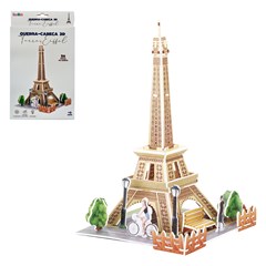 Quebra cabeca 3d torre eiffel c/27pcs ref dt cx:060