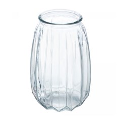 Vaso vidro 12,5x19,5cm reflexos              cx:012