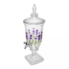 Suqueira vidro 2lts lavanda hand painting    cx:002