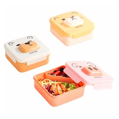 Marmita plast quad 15x8cm c/travas e talher  cx:060