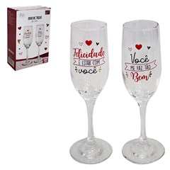 Jg taca vidro 180ml c/2 pcs frase  cx:036