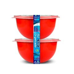 Cj potes plast 2pcs 1400ml red color         cx:010