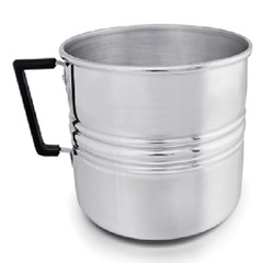 Canecao aluminio 16cm polido                 cx:040