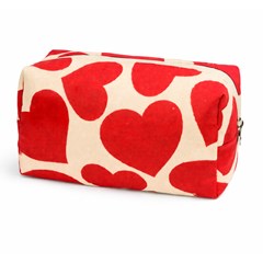 Necessaire ret 19x19x11cm coracao ver        cx:075