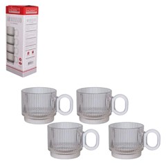 Caneca vidro 170ml 4pcs gft tr               cx:012