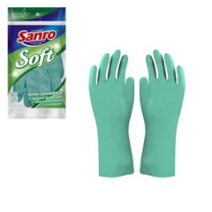 Luva soft verde peq c/forro                   cx:100