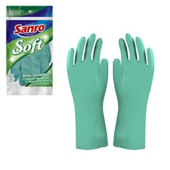 Luva soft verde med c/forro                                cx:100