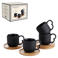 Cj xicaras porc cafe 90ml 8pcs oasis pt         cx:012