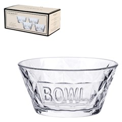Cj bowl vidro 280ml 4pcs memory transp       cx:012