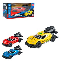 Carro sport sort c/friccao e fumaca 14cm ref cx:024