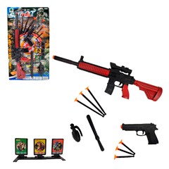 Kit tiro ao alvo guerrilha c/11pcs cart ref  cx:042