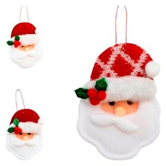 Kit pendente rostinho papai noel vm c/strass cx:180