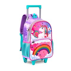 Mochila inf rodinha/costas unicornio 16 pol  cx:012