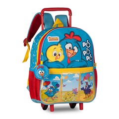 Mochila inf rodinha/costas galinha pintadinh cx:012