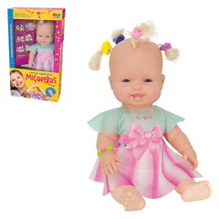 Boneca sapekinha 35cm micanga ref 830        cx:006