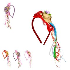 Tiara c/aplique e lacos diversos ref08div                           cx:50