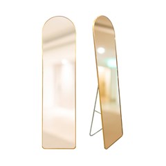 Espelho gold oval de chao/parede plast 26x14 cx:002