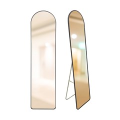 Espelho black oval de chao/parede plast 26x1 cx:002