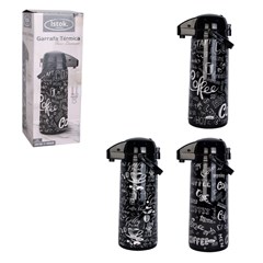Garrafa term inox 1,9lts damasco coffee      cx:006