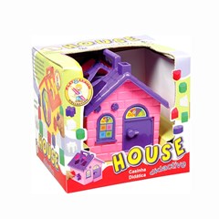 Casinha didatica 18cm c/12 pcs caixa ref 597                     cx:018