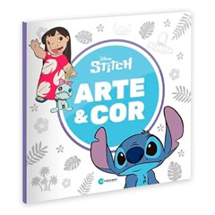 Livro colorir arte e cor 36pgs stitch        cx:020