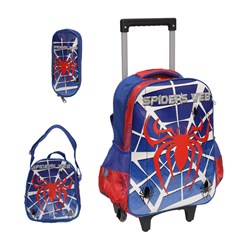 Kit mochila c/rodinha lancheira e estojo spe cx:012