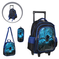 Kit mochila c/rodinha lancheira e estojo spe cx:012