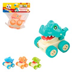 Carrinho dino friccao c/apito 10cm ref 4952  cx:060