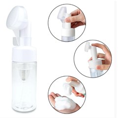 Frasco pump com esponja p/viagem 100ml       cx:096