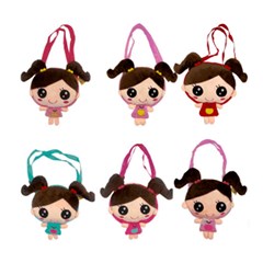 Bolsa inf pelucia princesa sereia 24cm       cx:048
