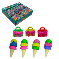 Borracha escolar bolsa/sorvetinho  4cm       cx:576