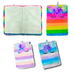 Agenda/caderno de anotacoes unicornio peludi cx:048