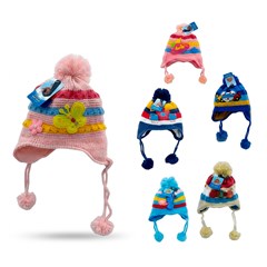 Touca gorro inf de poliester c/protecao de o cx:120