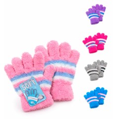 Luva inf baby de poliester colors 11x13cm    cx:240