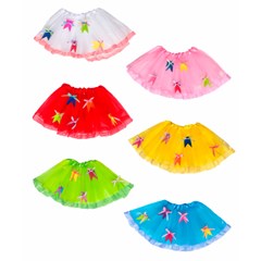 Saia jun sort poliester 55cm                 cx:096