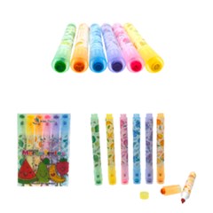 Kit c/6 marca textos  e carimbos frutinhas fofys 11cm  cx:144