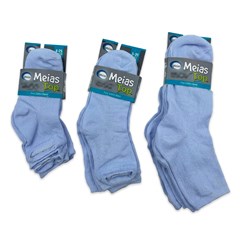 Kit c/3pares de meias inf cano alto kids bra cx:240