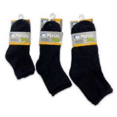 Kit c/3pares de meias inf cano alto kids pre cx:240