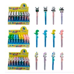 Borracha retratil bichinhos 12cm             cx:384