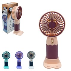 Mini ventilador c/suporte 7,5cm colors       cx:072
