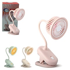 Mini ventilador c/haste flexivel 23,5cm colo cx:060