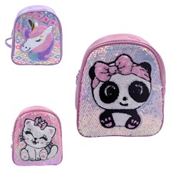 Mochila inf 13 pol fem bichinhos alto relevo cx:00048