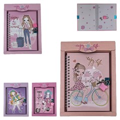 Diario inf c/cadeado feminino unicornio 45fo cx:096