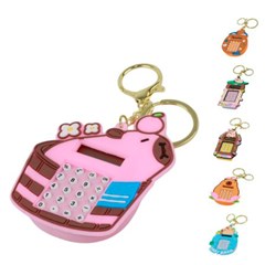 Chaveiro c/calculadora e labirinto bichinhos sortidos  5,6cm cx:200